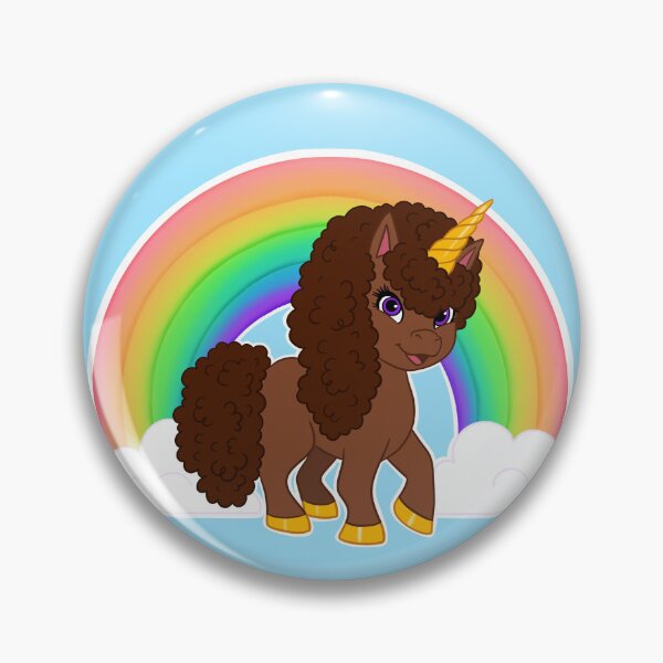 Item preview, Cute Afro Unicorn With Rainbow designed and sold by Shakira Rivers.