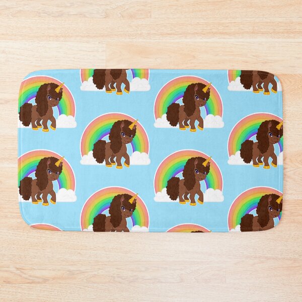 Item preview, Cute Afro Unicorn With Rainbow designed and sold by Shakira Rivers.