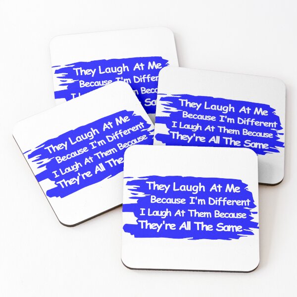 Item preview, World Dyslexia Awareness Day - They Laugh At Me Because I'm Different I Laugh At Them Because They're All The Same designed and sold by Kestovi.