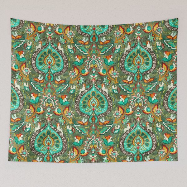 Item preview, whimsical boho pattern designed and sold by Gaia Marfurt.