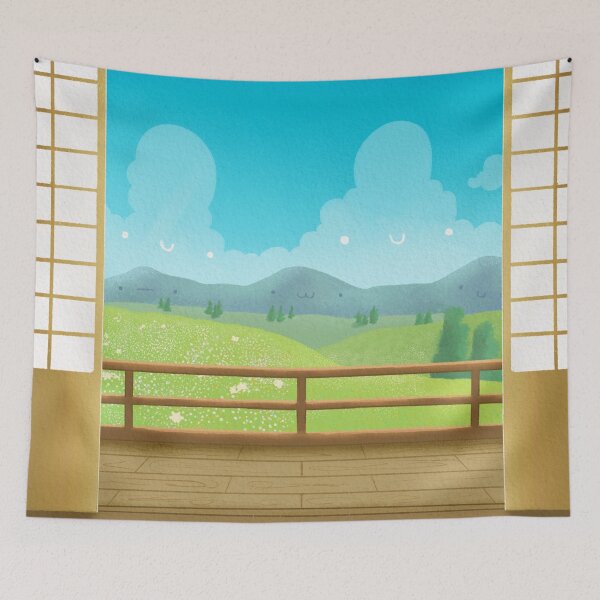 Item preview, Japanese Teahouse with a View designed and sold by SugarMochi.