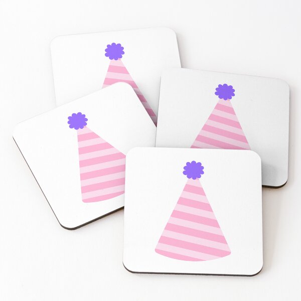 Item preview, Kids hand drawn cute elements pink pastel party hat designed and sold by nuchz.