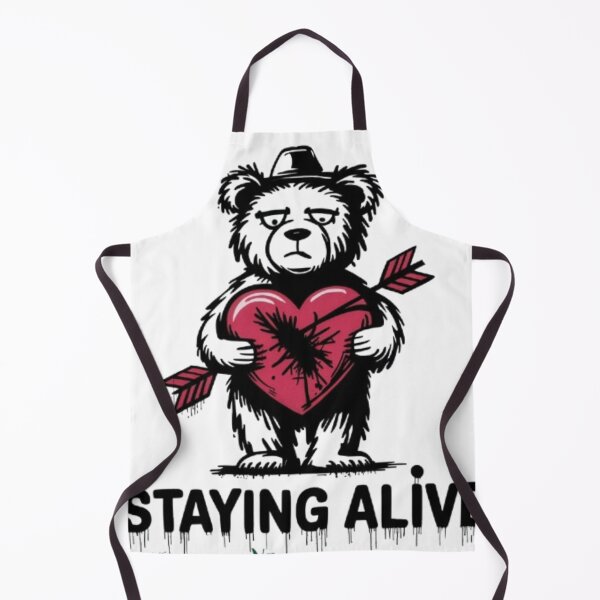 Item preview, A Bansky-style bear - Staying alive designed and sold by 123ks.
