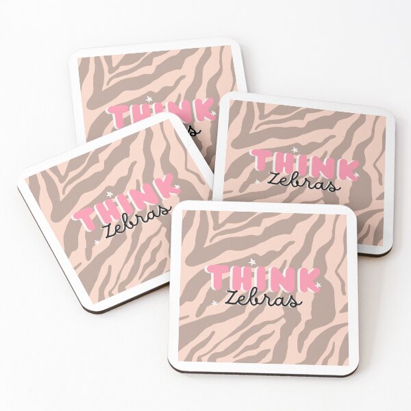 Item preview, Think Zebras Art Block designed and sold by tissueissues.