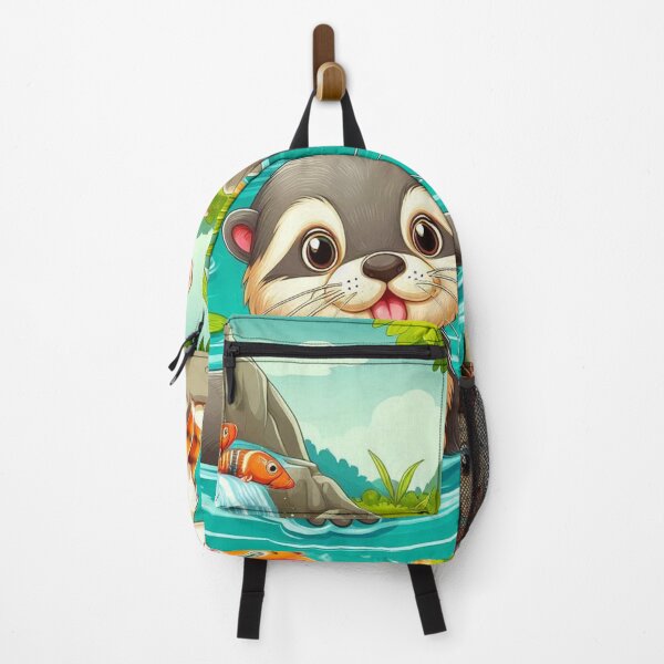 Item preview, Cute cartoon drawing of monkey, otter, and cat designed and sold by PureBliss123451.