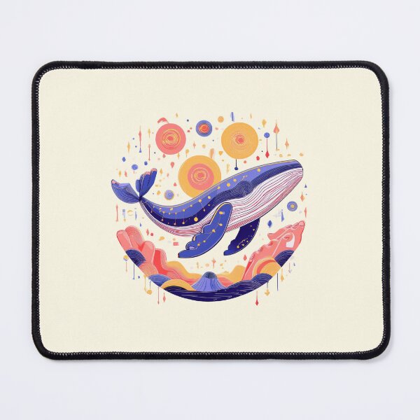 Item preview, Galactic whale over pastel ocean floor designed and sold by WDDesignShop.