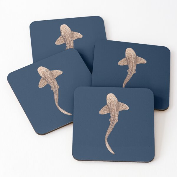Item preview, ZEBRA/LEOPARD SHARK -stegostoma fasciatum (navy) designed and sold by BEATRIZ ABAITUA.