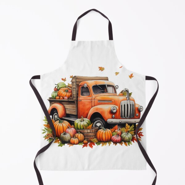 Item preview, Watercolor Vintage Pumpkin Truck, Halloween designed and sold by ArtPixelHaven.