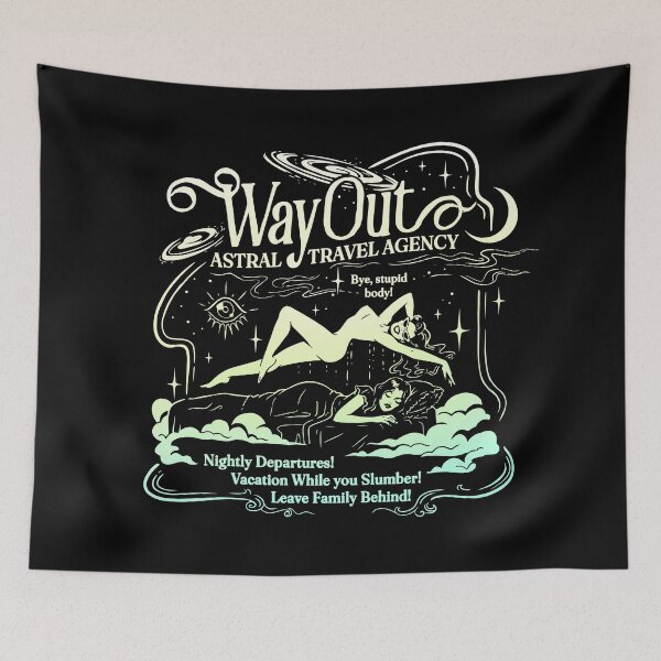 Item preview, Way Out Astral Travel Agency designed and sold by Marianne Martin.
