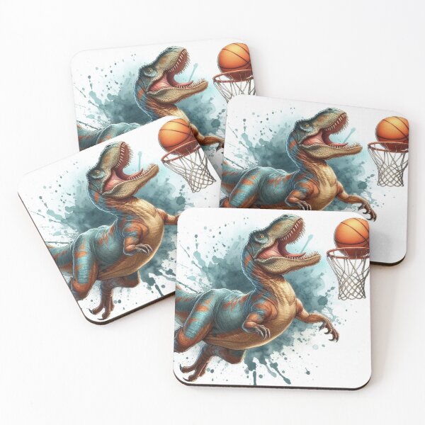 Item preview, Dinosaur Playing Basketball designed and sold by Halifaxartguy.