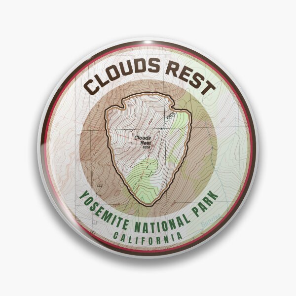 Item preview, Yosemite Souvenir Map - Clouds Rest designed and sold by Willz Designz.