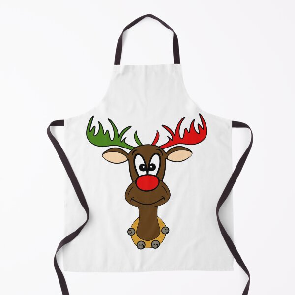 Item preview, Funny Christmas Reindeer With Antlers designed and sold by Sartoris Art.
