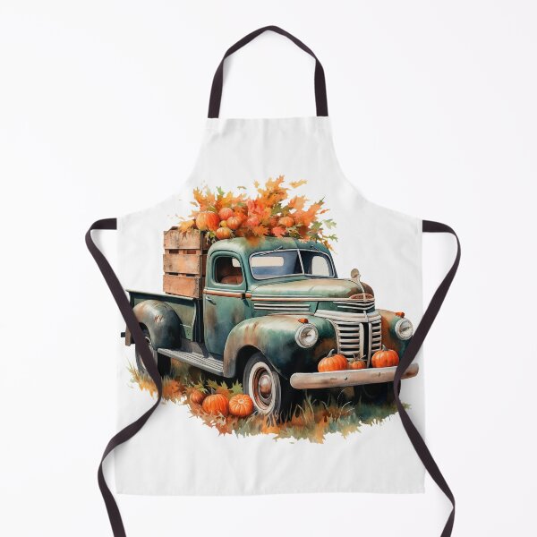 Item preview, Watercolor Vintage Pumpkin Truck, Halloween designed and sold by ArtPixelHaven.