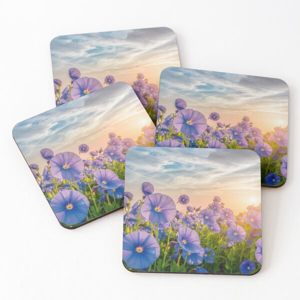 Item preview, "Purple Flower Field at Dawn" designed and sold by anahimar1418.