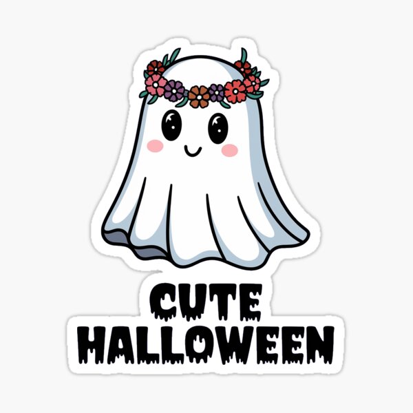 Artikel-Vorschau von Geist mit Blumen süßes Halloween, designt und verkauft von ewajasinska.