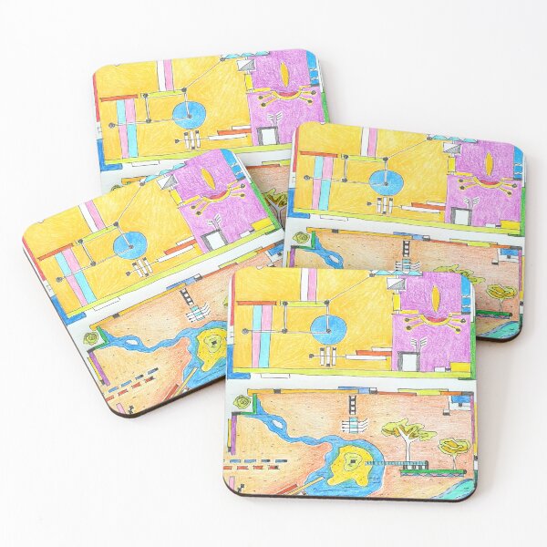 Item preview, sun lake abstract designed and sold by Tereza Pilar  Art.