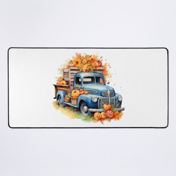 Item preview, Watercolor Vintage Pumpkin Truck, Halloween designed and sold by ArtPixelHaven.