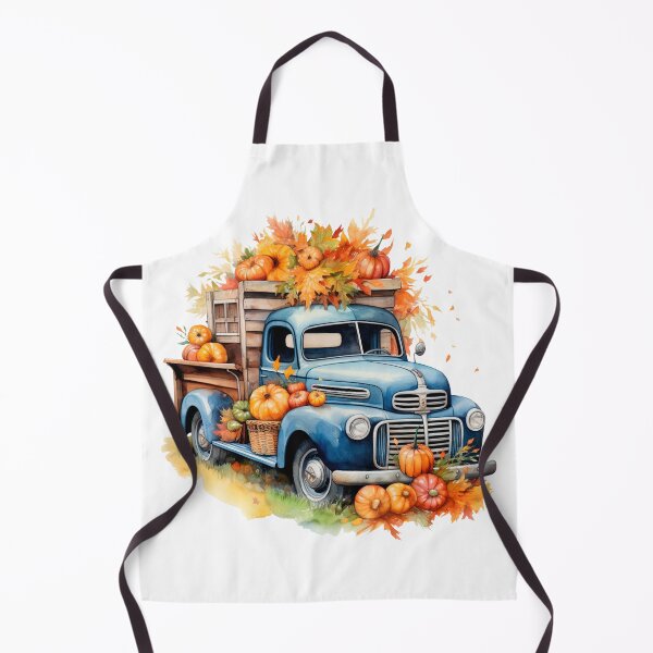 Item preview, Watercolor Vintage Pumpkin Truck, Halloween designed and sold by ArtPixelHaven.