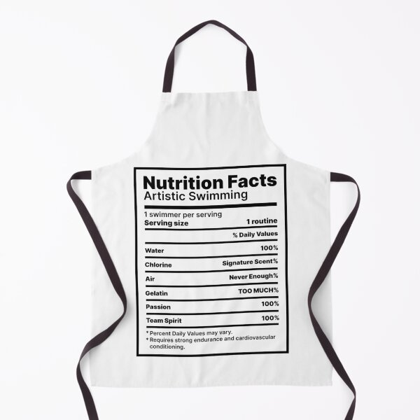 Item preview, Artistic Swimming Nutrition Facts designed and sold by 4Gabrielle.