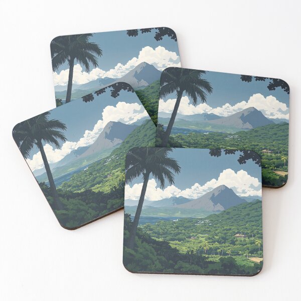 Item preview, Dominican Republic landscape | Anime style designed and sold by ComicsFactory.