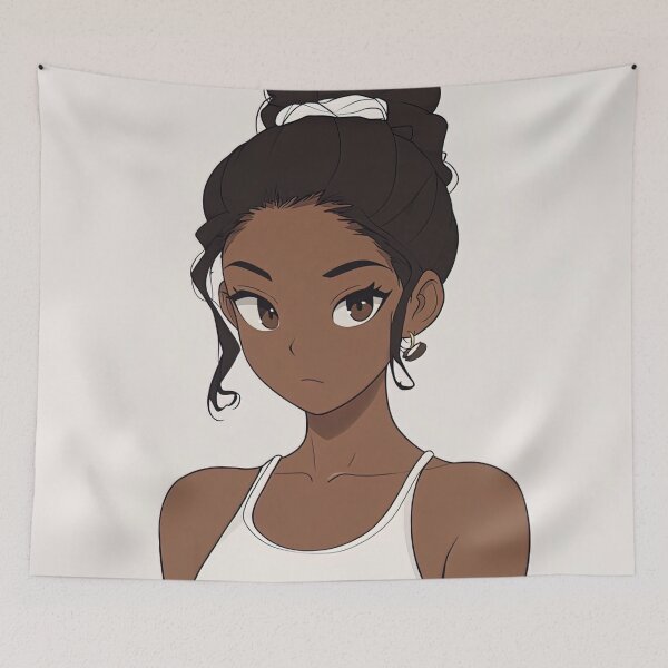 Item preview, Dominican woman | Anime style designed and sold by ComicsFactory.