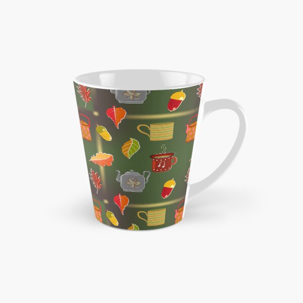 Item preview,  Cozy Autumn Beverages and Fall Foliage Pattern designed and sold by Ihor Ivanov.