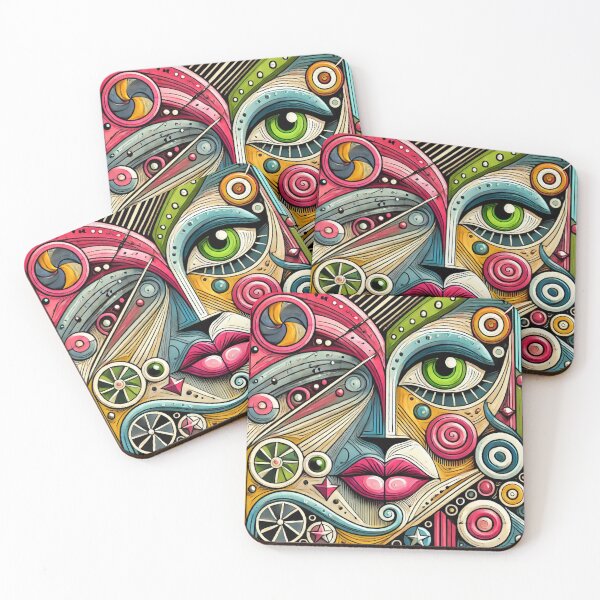 Item preview, Abstract face III designed and sold by ChicClicker.