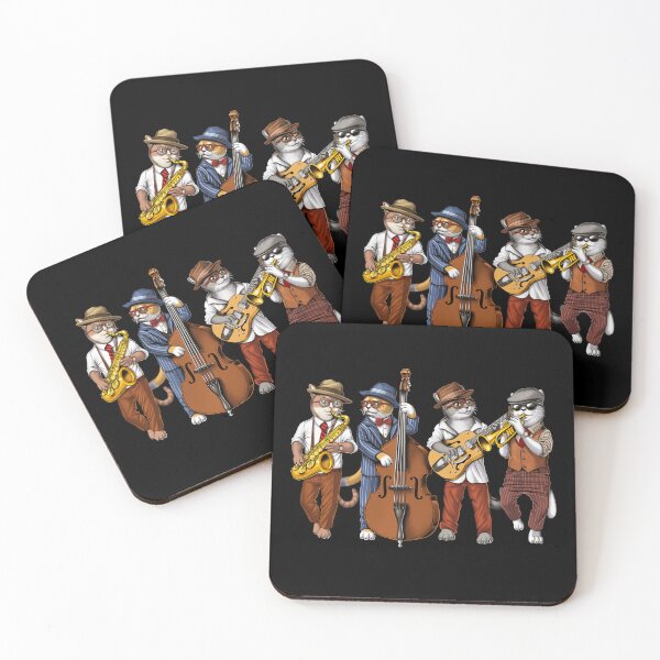 Item preview, Cat Jazz Musicians designed and sold by underheaven.