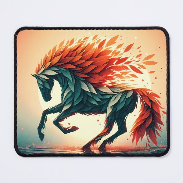 Item preview, Horse Made of Leaves, Ai Generated Art designed and sold by ACC .