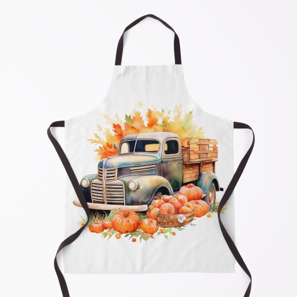 Item preview, Watercolor Vintage Pumpkin Truck, Halloween designed and sold by ArtPixelHaven.