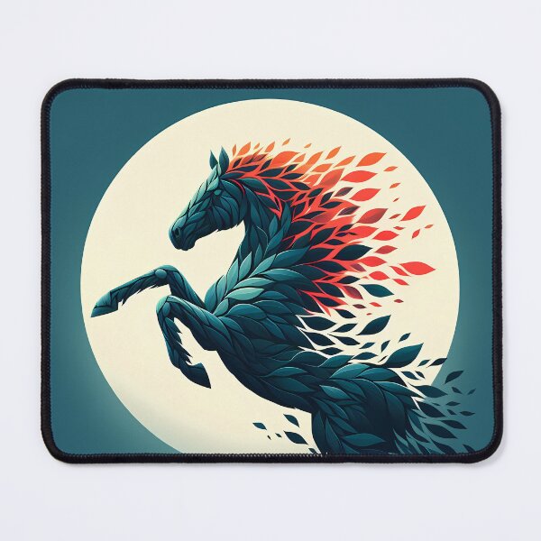 Item preview, Horse Made of Leaves, Ai Generated Art designed and sold by ACC .