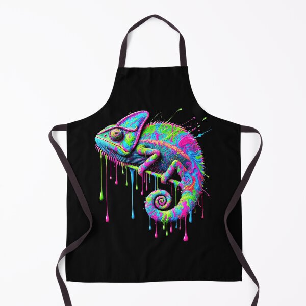 Item preview, Neon Drip Chameleon – Psychedelic Splash of Color designed and sold by SHHCreations.