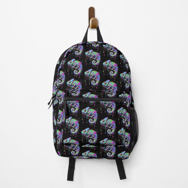 Item preview, Neon Drip Chameleon – Psychedelic Splash of Color designed and sold by SHHCreations.
