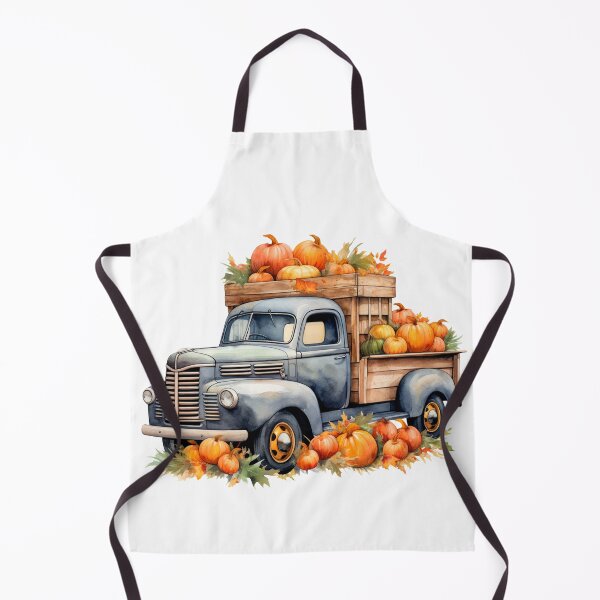 Item preview, Watercolor Vintage Pumpkin Truck, Halloween designed and sold by ArtPixelHaven.