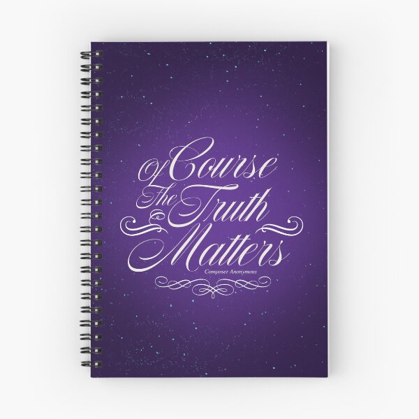 Item preview, Of Course the Truth Matters Journal designed and sold by ImagineCandy.