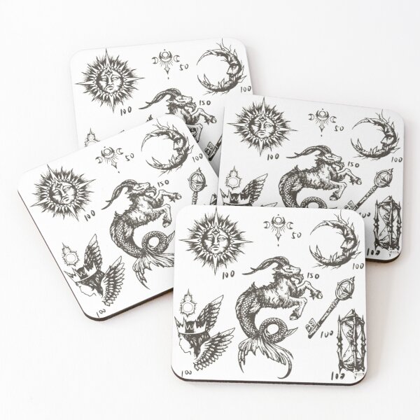 Item preview, Symbolism- The Moon, the Sun, the Fairy Queen, Time and Capricorn designed and sold by PatronesKawai.