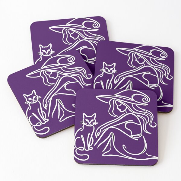 Item preview, Witch and black cat I designed and sold by ChicClicker.