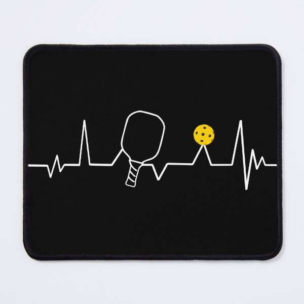 Item preview, Pickleball Heartbeat Dark and yellow ball designed and sold by OutofFocusShop.