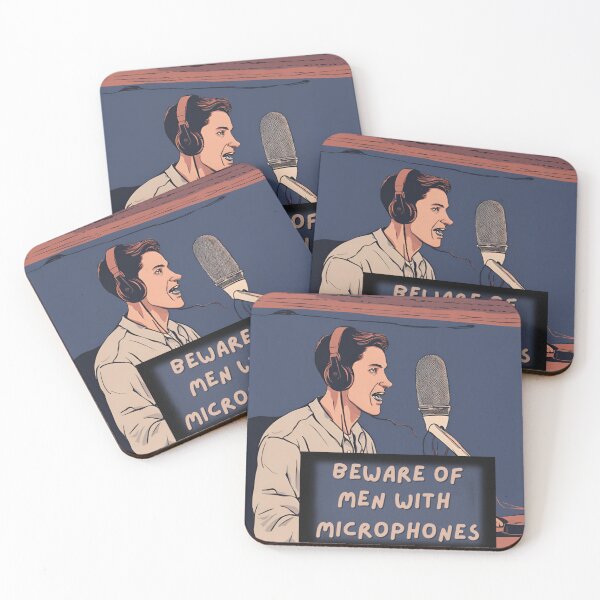 Item preview, Beware of men with microphones designed and sold by Kunst-in-Szene.
