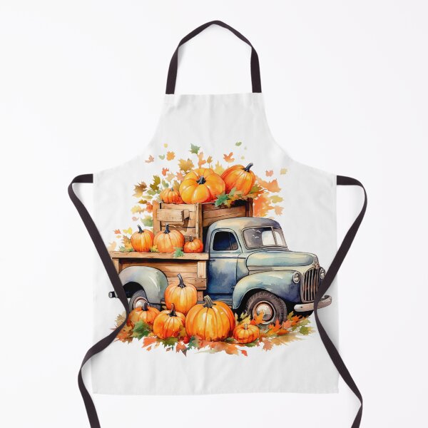Item preview, Watercolor Vintage Pumpkin Truck, Halloween designed and sold by ArtPixelHaven.