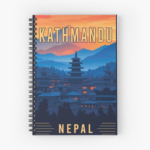 Item preview, Discover the Mystical Charm of Kathmandu in Nepal - Vintage Travel Art designed and sold by turtlestart.