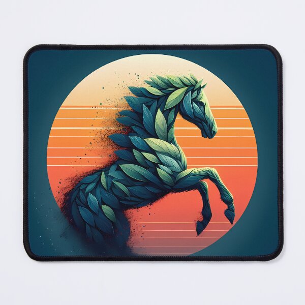 Item preview, Horse Made of Leaves, Ai Generated Art designed and sold by ACC .