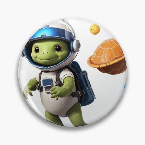Item preview, Rocket Backpack Turtle: Cosmic Adventure Design with Floating Asteroids designed and sold by rajasekhark.