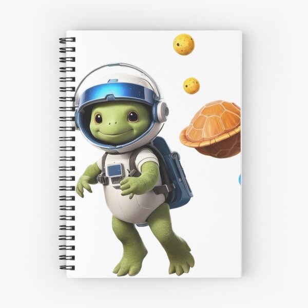 Item preview, Rocket Backpack Turtle: Cosmic Adventure Design with Floating Asteroids designed and sold by rajasekhark.