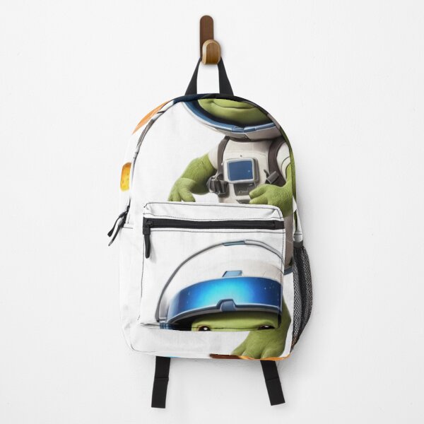 Item preview, Rocket Backpack Turtle: Cosmic Adventure Design with Floating Asteroids designed and sold by rajasekhark.