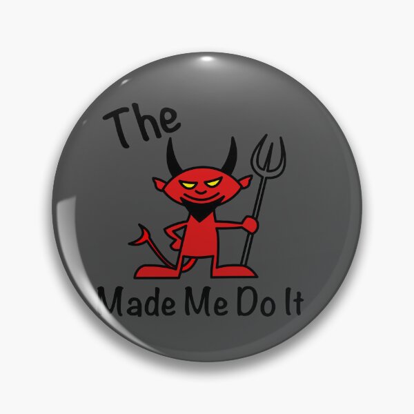 Item preview, Cartoon Devil - The Devil Made Me Do It designed and sold by IceBlueDesigns.