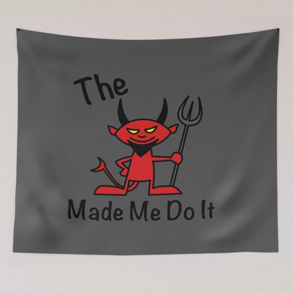 Item preview, Cartoon Devil - The Devil Made Me Do It designed and sold by IceBlueDesigns.