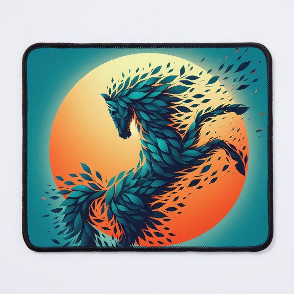 Item preview, Horse Made of Leaves, Ai Generated Art designed and sold by ACC .