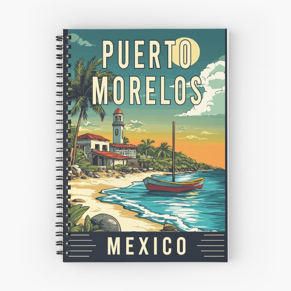 Item preview, Discover the Coastal Charm of Puerto Morelos in Mexico - Vintage Travel Art designed and sold by turtlestart.