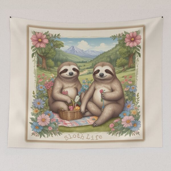 Item preview, Sloth Life - Slothy Sunday Afternoon Picnic  designed and sold by SpotOnJ.